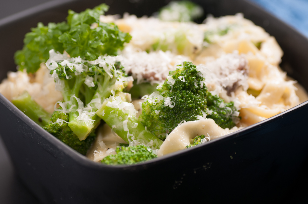 Broccoli with Crispy Cheese