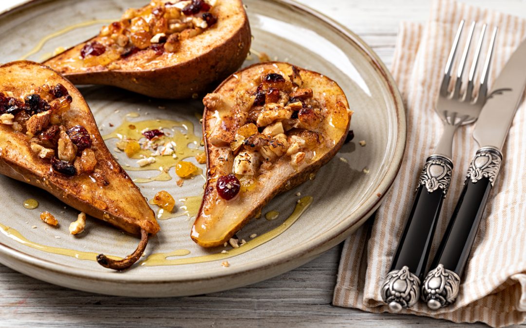 Baked Pears with Honey and Cinnamon